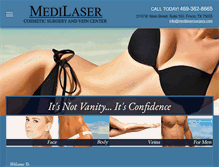 Tablet Screenshot of medilasersurgery.com